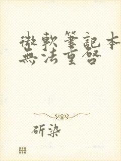 微软笔记本黑屏无法重启