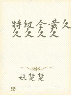 特级全黄久久久久久久久