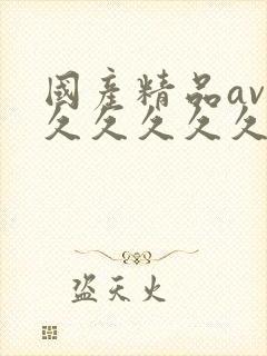 国产精品av久久久久久久