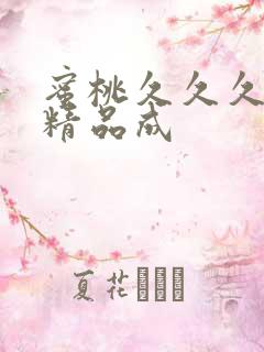 蜜桃久久久亚洲精品成