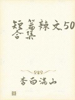 短篇辣文500合集