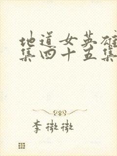 地道女英雄全剧集四十五集