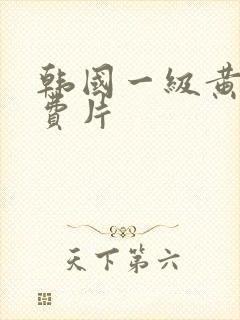 韩国一级黄色免费片