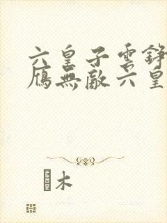 六皇子云铮沈落雁无敌六皇子