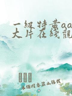 一级特黄aaa大片在线观看_亚洲欧美