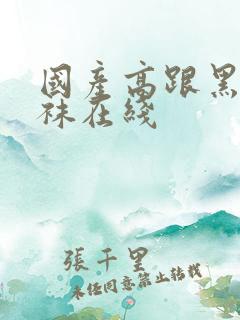 国产高跟黑色丝袜在线