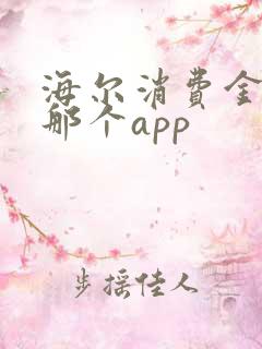 海尔消费金融是那个app