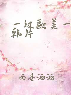 一级欧美一级日韩片