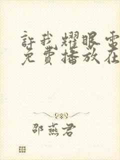 许我耀眼电视剧免费播放在线