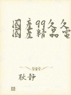 国产99久久久国产精品电影