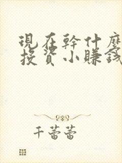 现在干什么生意投资小赚钱快