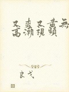 又爽又黄无遮挡高潮视频