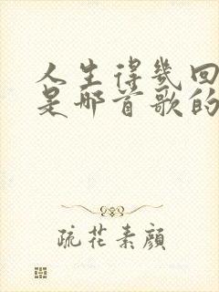 人生得几回年少是哪首歌的歌词