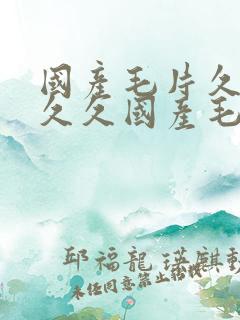 国产毛片久久久久久国产毛片不卡