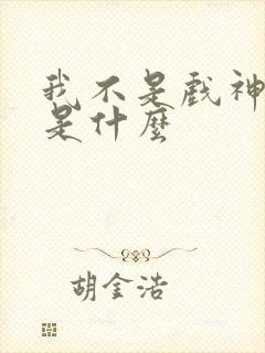 我不是戏神讲的是什么