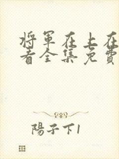 将军在上在线观看全集免费播放