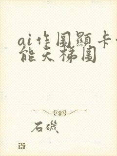 ai作图显卡性能天梯图