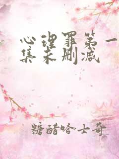 心理罪第一季全集未删减