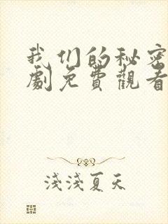 我们的秘密电视剧免费观看全集高清