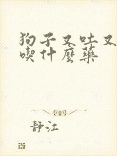 狗子又吐又拉稀吃什么药