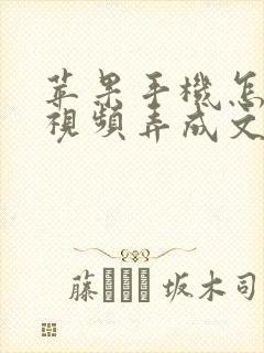 苹果手机怎么把视频弄成文件