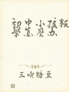 初中小孩叛逆厌学怎么办