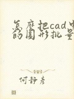 怎么把cad中的图形批量转换成pdf