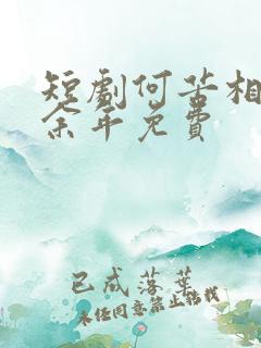 短剧何苦相思煮余年免费