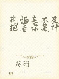 我怕来不及我要抱着你是什么歌词