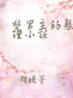 双男主的悬疑推理小说