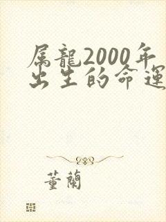 属龙2000年出生的命运
