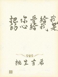 把你爱给我把你的心给我是什么歌