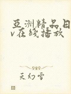 亚洲精品日韩av在线播放