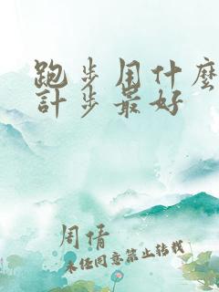 跑步用什么软件计步最好