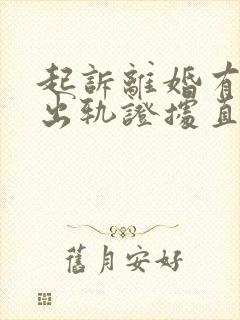 起诉离婚有对方出轨证据直接判么