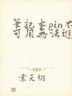 笔记本pin不可用无法进入桌面