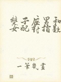 双子座男和水瓶女配对指数