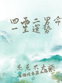 四两二男命详解一生运势