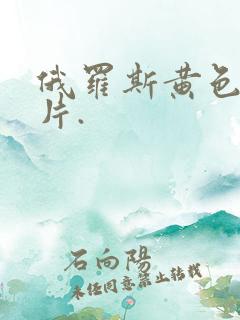 俄罗斯黄色1级片.