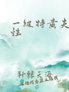 一级特黄夫妻做性