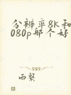 分辨率8k和1080p哪个好