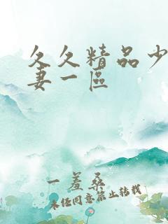 久久精品少妇人妻一区