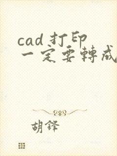 cad 打印 一定要转成pdf吗