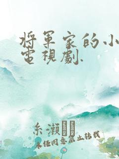 将军家的小娘子电视剧.