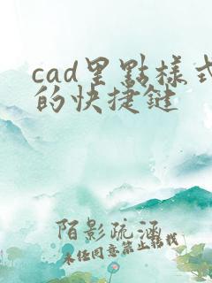 cad里点样式的快捷键