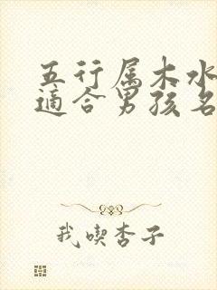 五行属木水的字适合男孩名