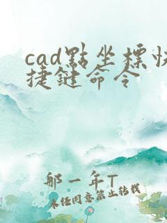 cad点坐标快捷键命令