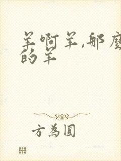 羊啊羊,那么多的羊