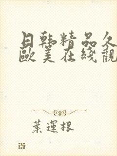 日韩精品久久久欧美在线观看