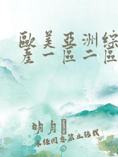 欧美亚洲综合国产一区二区